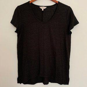 Basic Black Linen Tee